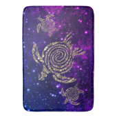 Dreamweaver Spiral Gold Shimmery Zee Turtles Badmat (Voorkant Verticaal)