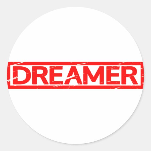 Dreamweaver Stamp Ronde Sticker (Voorkant)
