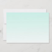 Dreamweaver Stars Mint Gender Neutral Baby shower  Kaart (Achterkant)