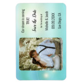 Dreamweaver Turquoise Blauwgroen Lichten Foto Opsl Magneet (Verticaal)