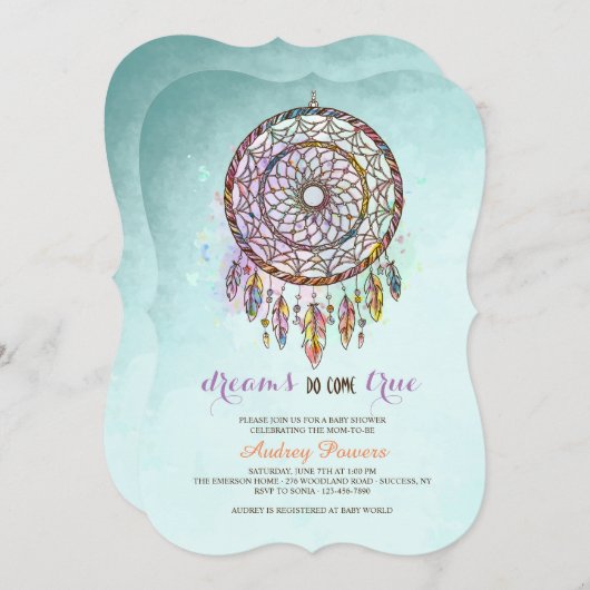 Dreamweaver Uitnodiging (Voorkant / Achterkant)