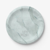 Dreamweaver Waterverf Abstract Wedding Green/Bl ID Papieren Bordje (Voorkant)