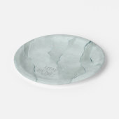 Dreamweaver Waterverf Abstract Wedding Green/Bl ID Papieren Bordje (Gekanteld)