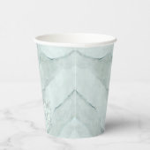 Dreamweaver Waterverf Abstracte Wedding Green ID81 Papieren Bekers (Rechts)