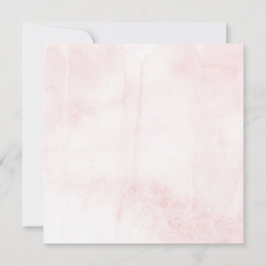 Dreamweaver Waterverf Floral | Baby shower Harteli Bedankkaart (Achterkant)