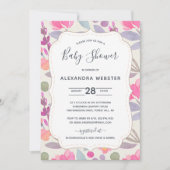 Dreamweaver Waterverf Floral | BABY SHOWER Kaart (Voorkant)