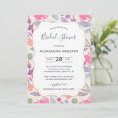 Dreamweaver Waterverf Floral | VRIJGEZELLENFEEST Kaart (Staand voorkant)