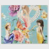 Dreamweaver waterverf Mermaid Cadeaupapier (Vlak)