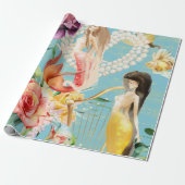 Dreamweaver waterverf Mermaid Cadeaupapier (Uitgerold)