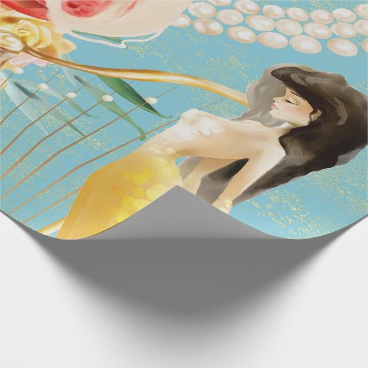 Dreamweaver waterverf Mermaid Cadeaupapier (Hoek)