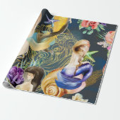 Dreamweaver waterverf Mermaid Cadeaupapier (Uitgerold)