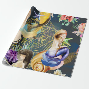 Dreamweaver waterverf Mermaid Cadeaupapier