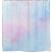 Dreamweaver Waterverf Pink Blue Turquoise Douchegordijn (Voorkant)