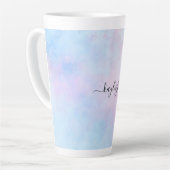 Dreamweaver Waterverf Pink Blue Turquoise Latte Mok (Linkerhoek)