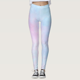 Dreamweaver Waterverf Pink Blue Turquoise Leggings