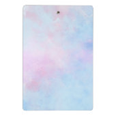 Dreamweaver Waterverf Pink Blue Turquoise Mini Klembord (Achterkant)