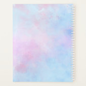 Dreamweaver Waterverf Pink Blue Turquoise Planner (Achterkant)