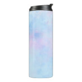 Dreamweaver Waterverf Pink Blue Turquoise Thermosbeker (Gedraaid links)