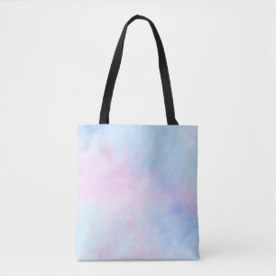 Dreamweaver Waterverf Pink Blue Turquoise Tote Bag