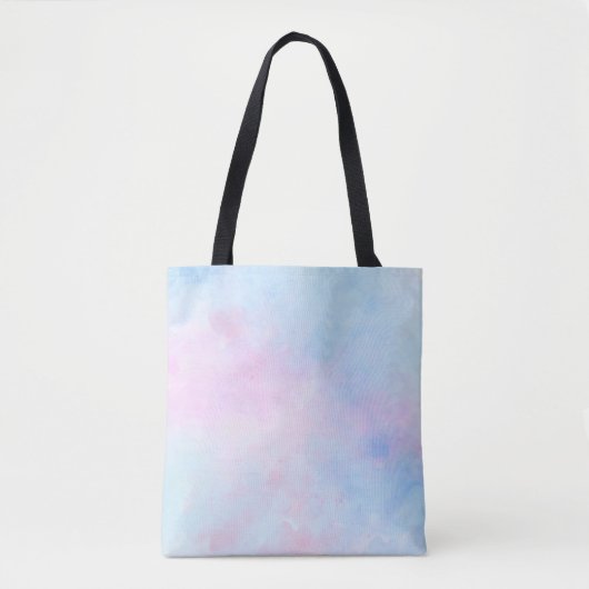 Dreamweaver Waterverf Pink Blue Turquoise Tote Bag (Voorkant)