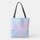 Dreamweaver Waterverf Pink Blue Turquoise Tote Bag (Achterkant)