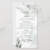 Dreamweaver Wedding Menu Waterverf Greenery (Voorkant)