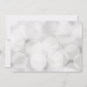 Dreamweaver White Bokeh Gold Heart baby shower Kaart (Achterkant)