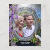 Dreamweaver Wisteria bloeit rond een portaal Aankondigingskaart (Voorkant)