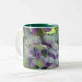 Dreamweaver Wisteria Flower Personalized Tweekleurige Koffiemok (Voorkant links)