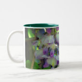 Dreamweaver Wisteria Flower Personalized Tweekleurige Koffiemok (Links)