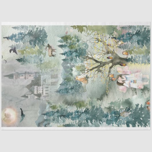 Dreamweaver Woodland Nursery Tissue Paper Tissuepapier (Voorkant)