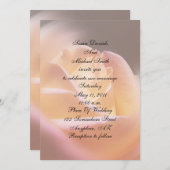 Dreamweaver Yellow Rose Floral Wedding Invite Kaart (Voorkant / Achterkant)