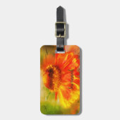 Dreamweaver Zinnia Flower Abstract - Aangepast Bagagelabel (Voorkant verticaal)