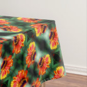 Dreamweaver Zinnia Flower Abstract Art Pattern Tafelkleed (Voorbeeld)