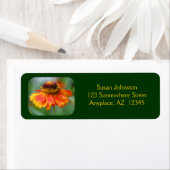 Dreamweaver Zinnia Flower Address Label (Insitu)