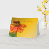 Dreamweaver Zinnia Flower-fotokaart Kaart (Gele Bloem)