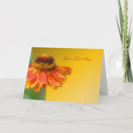 Dreamweaver Zinnia Flower-fotokaart Kaart