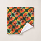 Dreamweaver Zinnia Flower Pattern Bad Handdoek (Wasdoekje)
