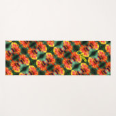 Dreamweaver Zinnia Flower Pattern Personalized Yogamat (Voorkant (horizontaal))