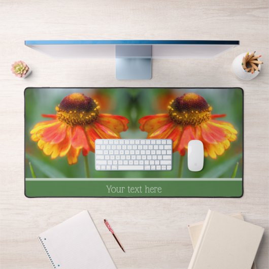 Dreamweaver Zinnia Flower Personalized Bureaumat (Kantoor 1)