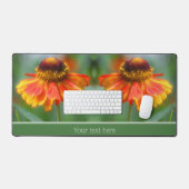 Dreamweaver Zinnia Flower Personalized Bureaumat (Keyboard & Muis)