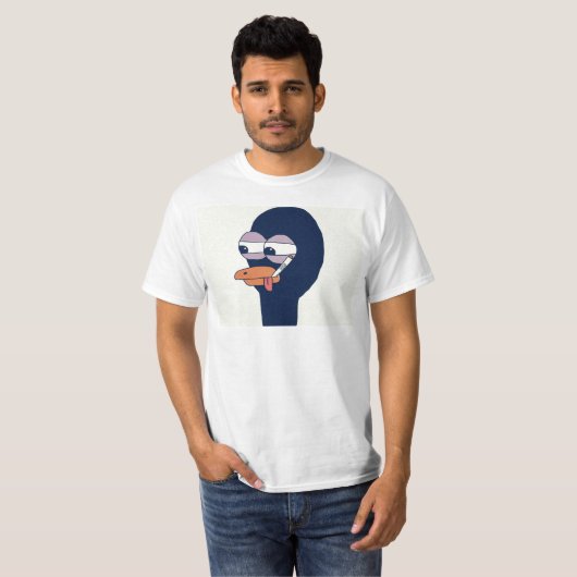 DreamweaverSupply Smoking Duck Mannen White T-Shir T-shirt (Voorkant volledig)