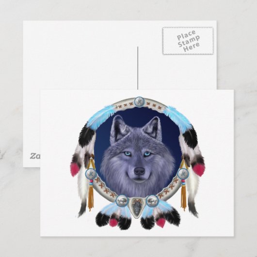 DREAMWOLF BRIEFKAART (Voorkant / Achterkant)