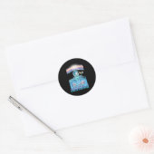 DreamWorks niet helemaal Narwhal Jumg Ronde Sticker (Envelop)