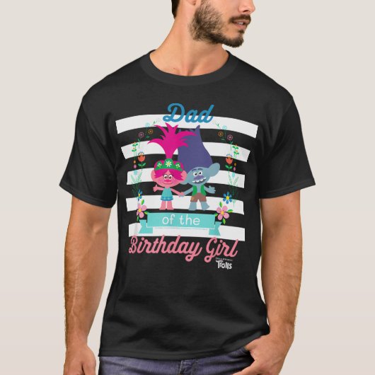 Dreamworks Trolls Vader Van De Verjaardag T-shirt (Voorkant)