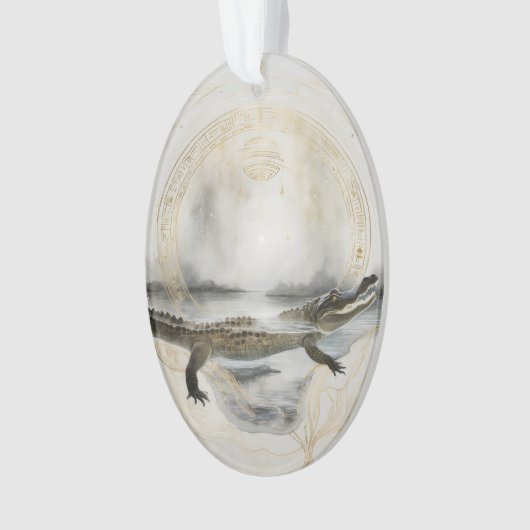 Dreamwoven Guardian Alligator Ornament (voorkant)
