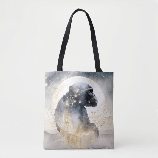 Dreamwoven Guardian Chimpanzee Tote Bag (Voorkant)