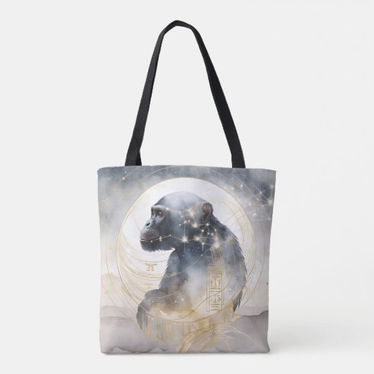 Dreamwoven Guardian Chimpanzee Tote Tote Bag (Achterkant)
