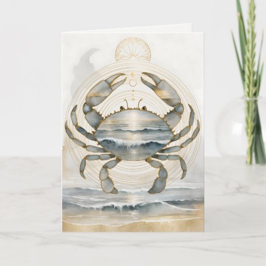 Dreamwoven Guardian Crab Greeting Card Kaart (Voorkant)