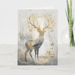 Dreamwoven Guardian Deer Greeting Card Kaart